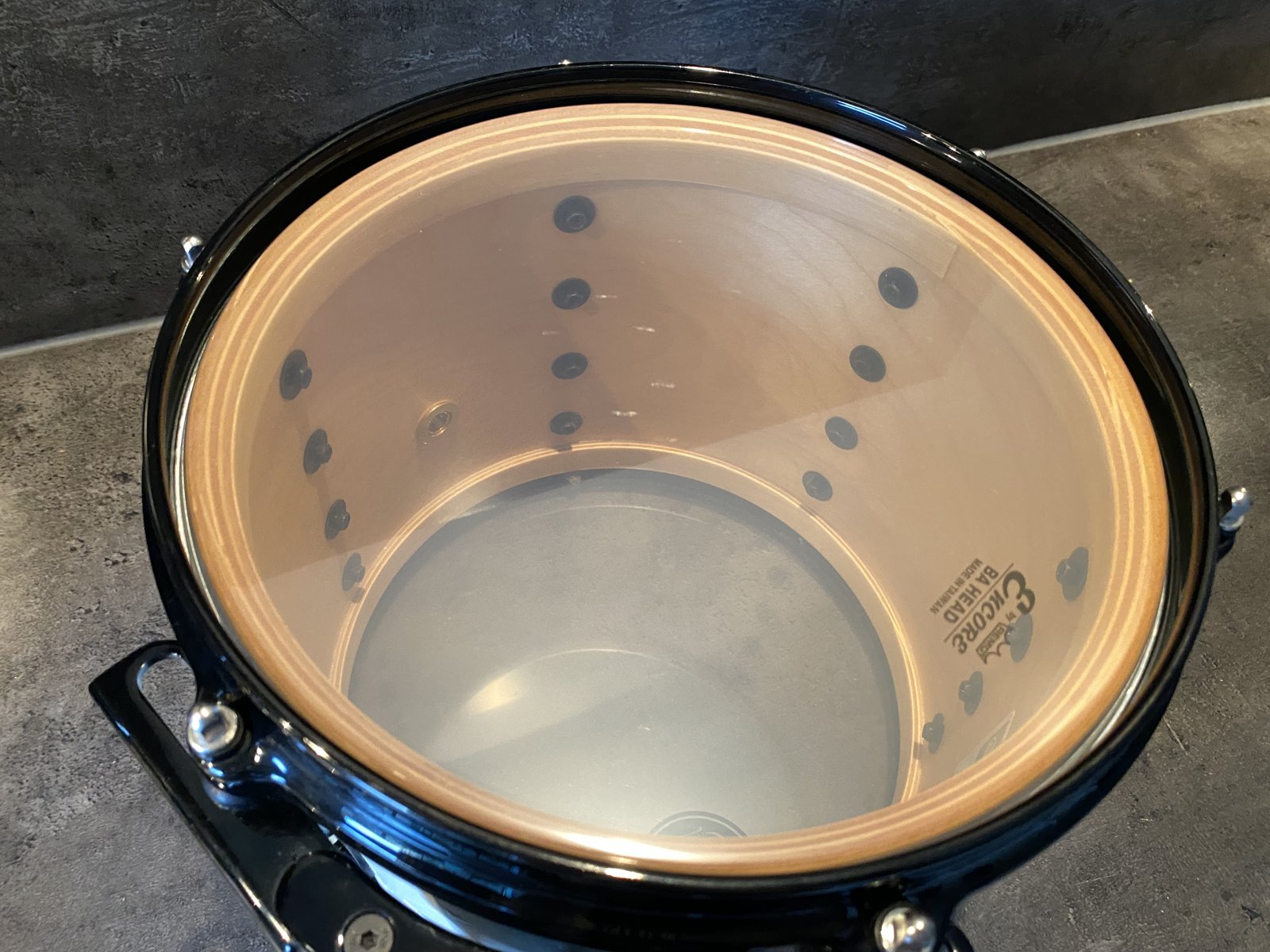 Pearl BMP Masters Premium birch tom 10x8 inch #Arctic White - Black Hardware