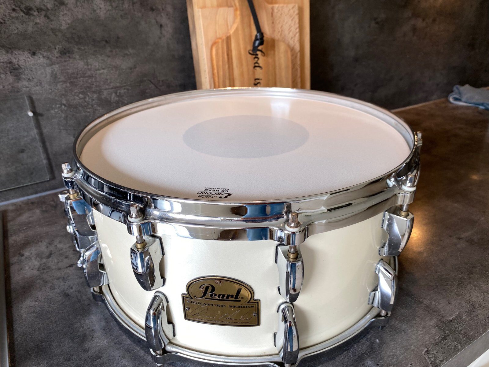 Pearl Dennis Chambers signature snare DC-1465 14x6.5 inch #Opal White