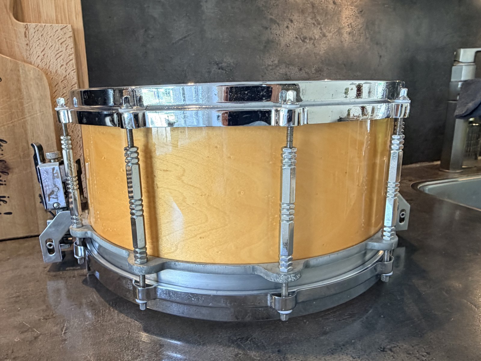 Pearl G-914D Freefloater 14x6.5” #Natural maple #1st gen (1983-1987)
