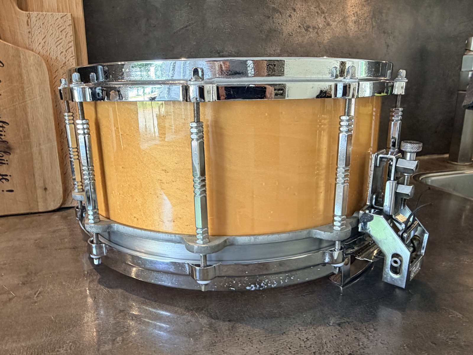 Pearl G-914D Freefloater 14x6.5” #Natural maple #1st gen (1983-1987)