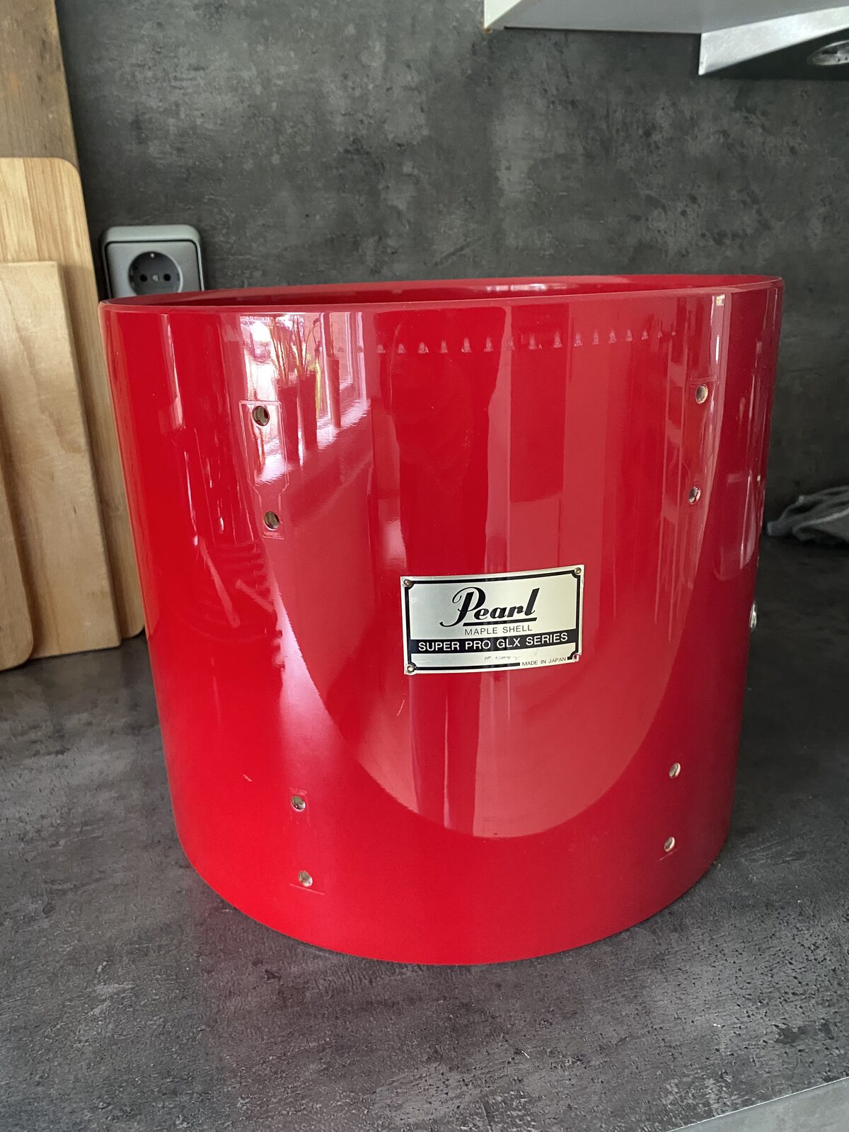 Pearl GLX Super pro shell 13 inch #Coral red