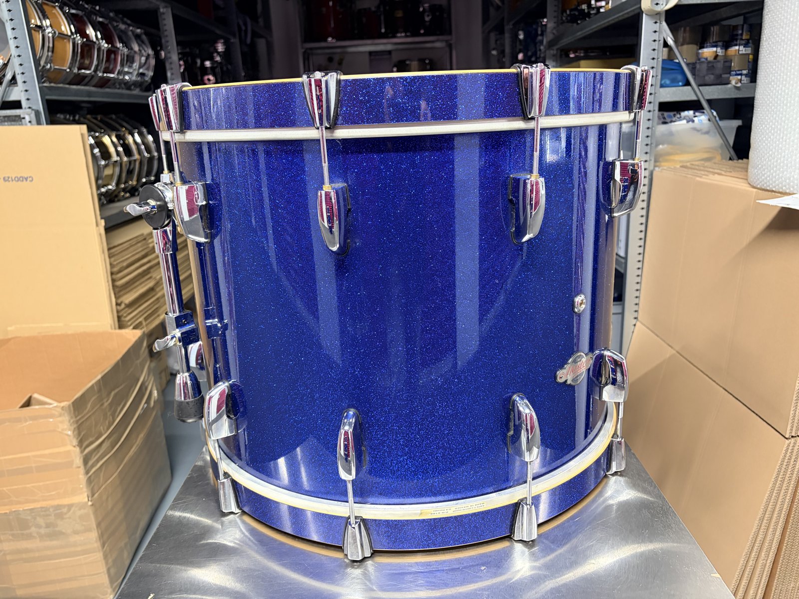 Pearl Masters BCX Bassdrum 22x18” Navy Sparkle blue