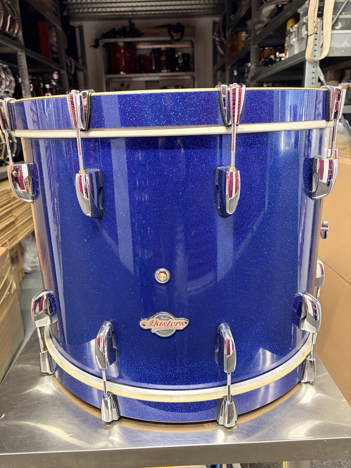 Pearl Masters BCX Bassdrum 22x18” Navy Sparkle blue