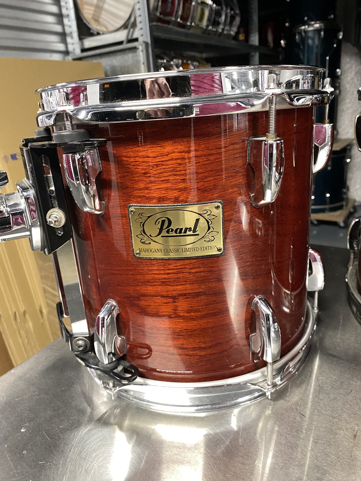 Pearl MHX Mahogany classic tom 10x10 inch #141 Red Mahogany lacquered