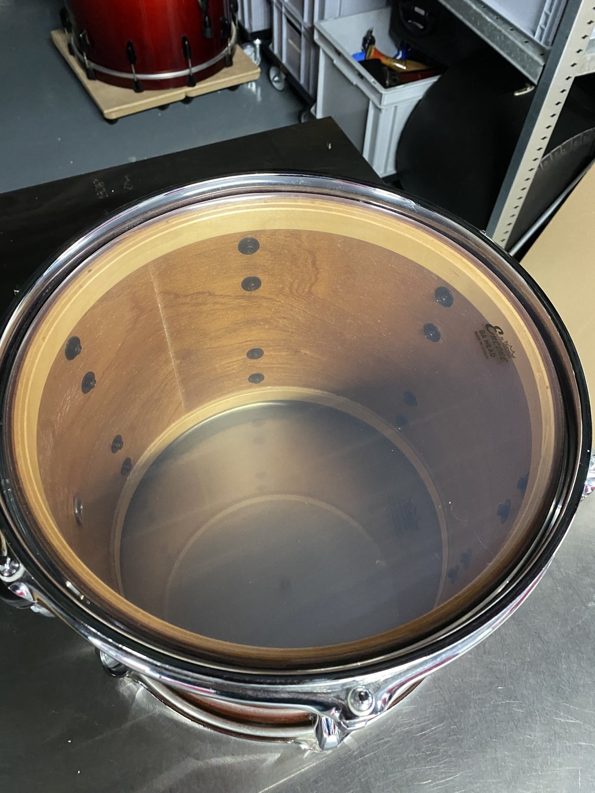 Pearl MHX Mahogany classic tom 12x10 inch #141 Red Mahogany lacquered