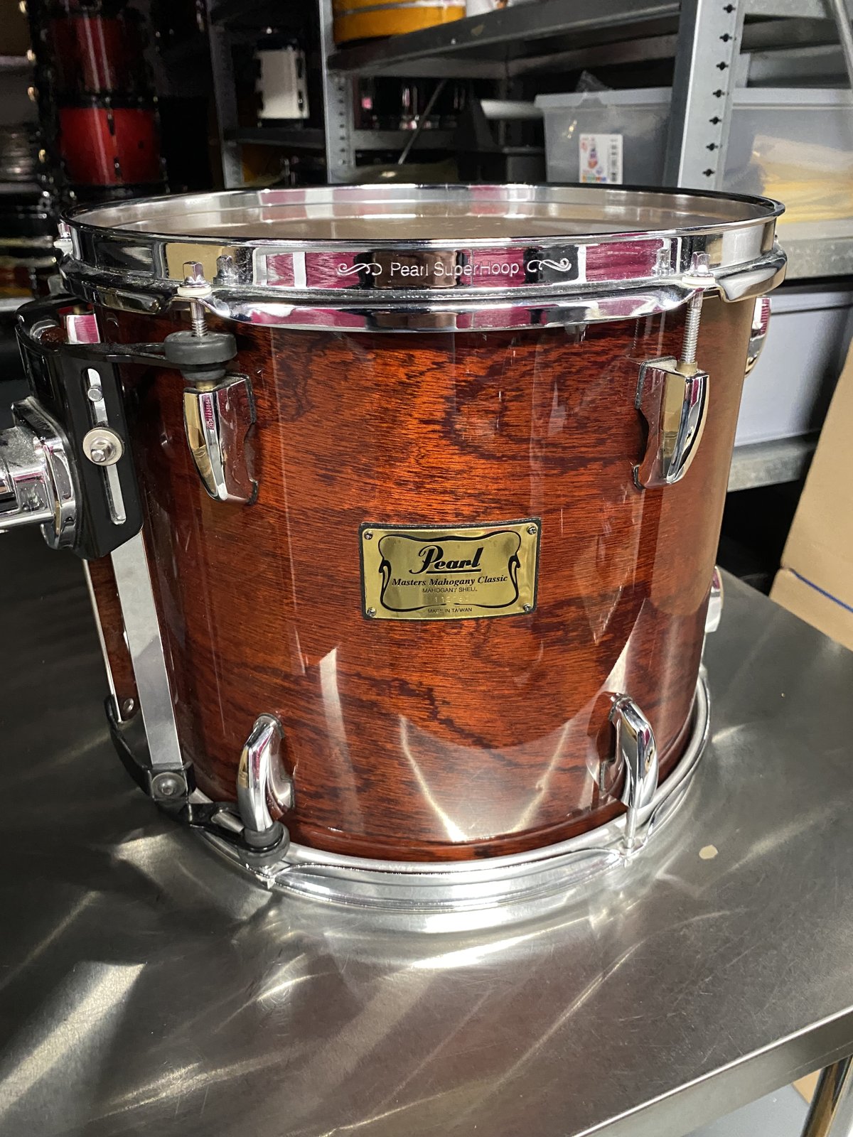 Pearl MHX Mahogany classic tom 13x11 inch #141 Red Mahogany lacquered