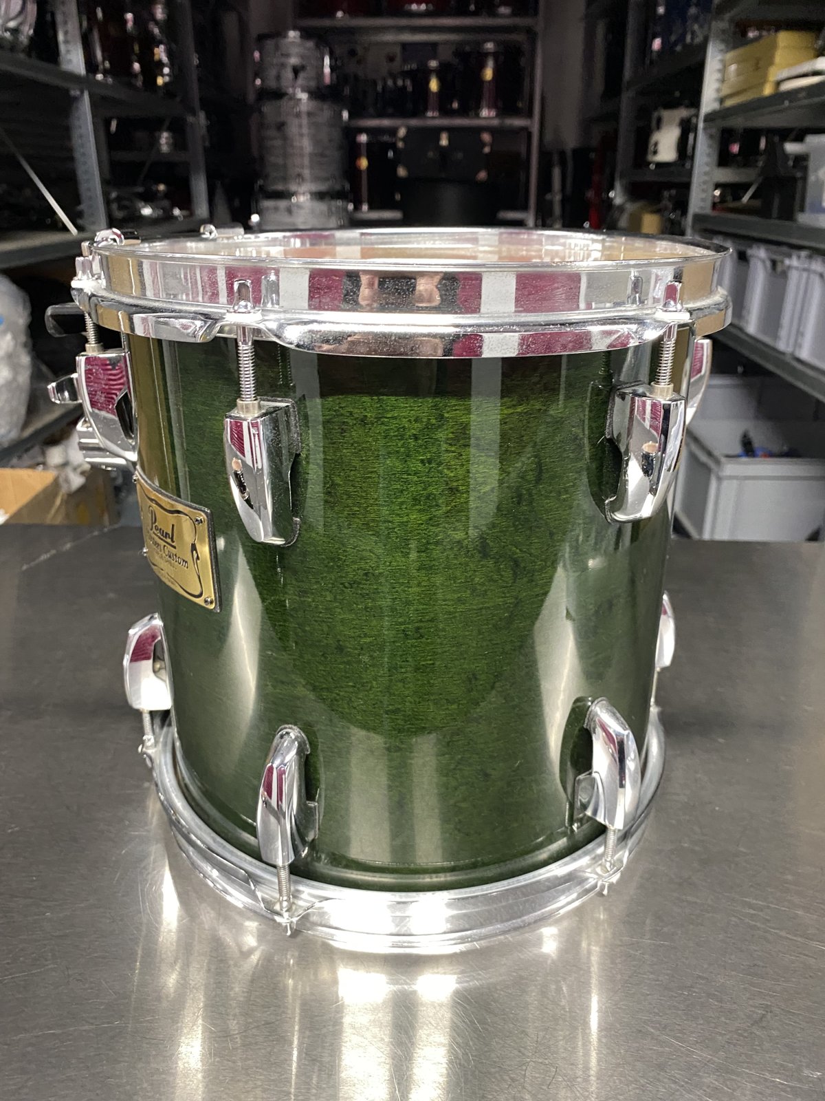 Pearl MMX-210EDI Masters custom tom 10x10" #Emerald mist
