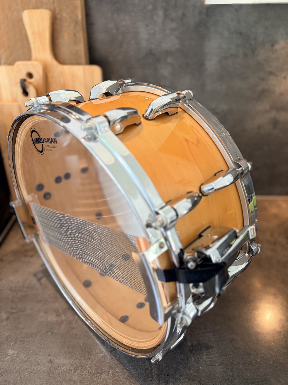Pearl MMX-4321D Masters maple custom snare 14x6.5" # Natural maple