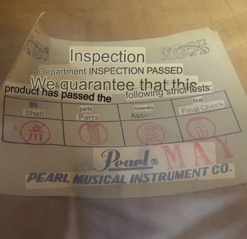 Pearl model 208 tom 8x5.5 inch in # Jetblack