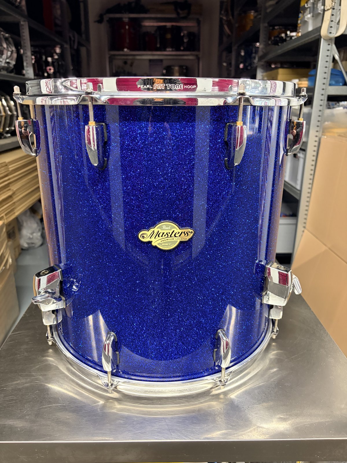 Pearl MPL floortom 16x16 inch Navy Sparkle blue