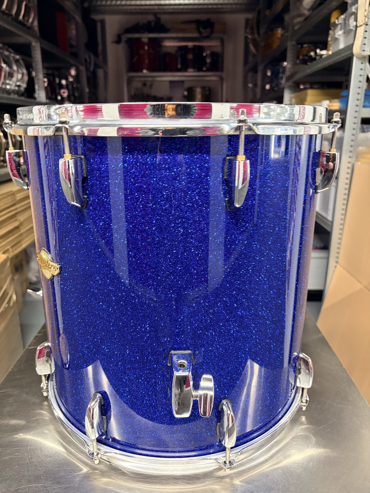Pearl MPL floortom 16x16 inch Navy Sparkle blue