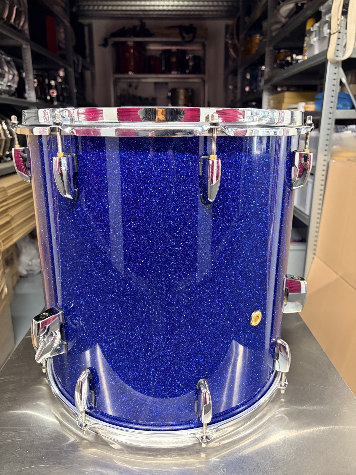 Pearl MPL floortom 16x16 inch Navy Sparkle blue