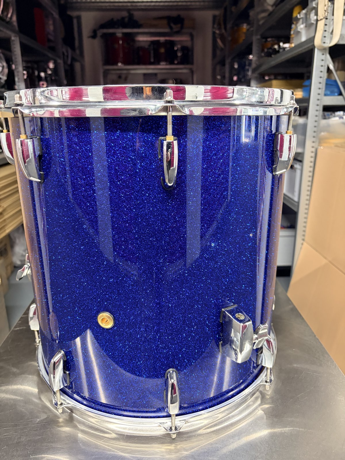 Pearl MPL floortom 16x16 inch Navy Sparkle blue