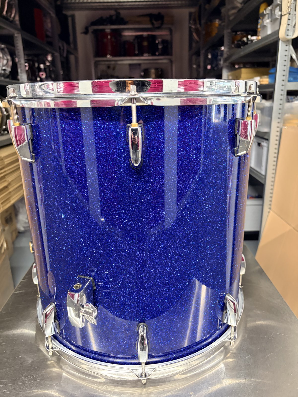 Pearl MPL floortom 16x16 inch Navy Sparkle blue