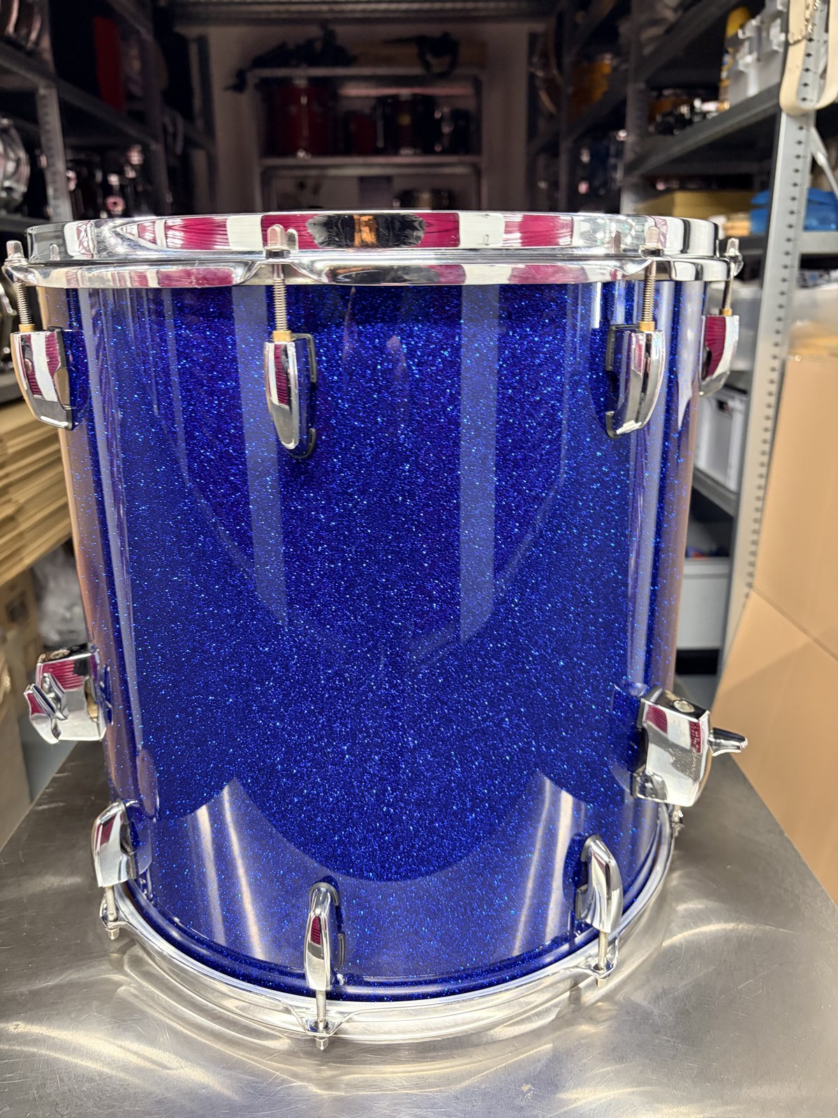 Pearl MPL floortom 16x16 inch Navy Sparkle blue