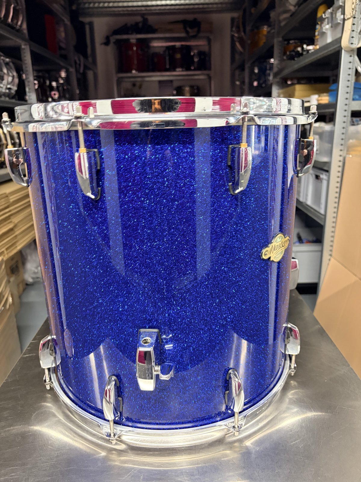 Pearl MPL floortom 16x16 inch Navy Sparkle blue