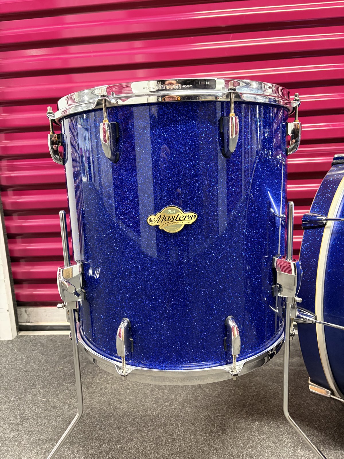 Pearl MPL floortom 16x16 inch Navy Sparkle blue