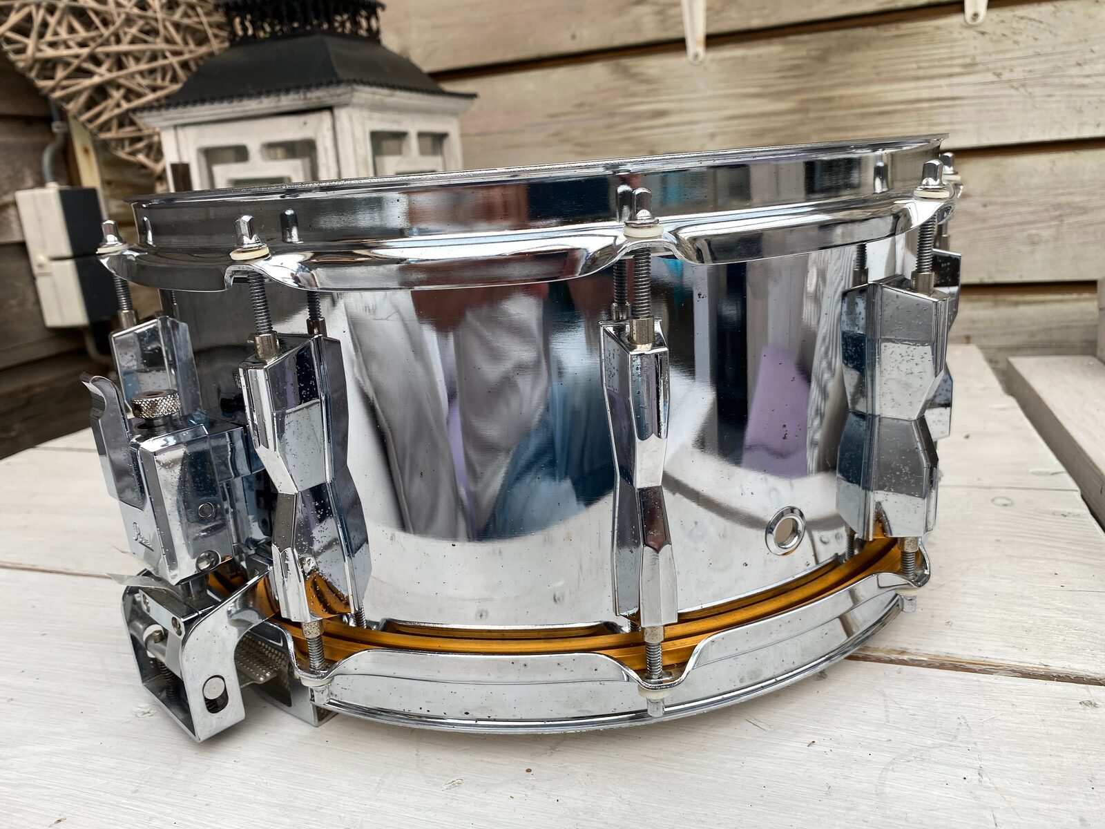 Pearl S-414D steel snare 14x6.5 inch