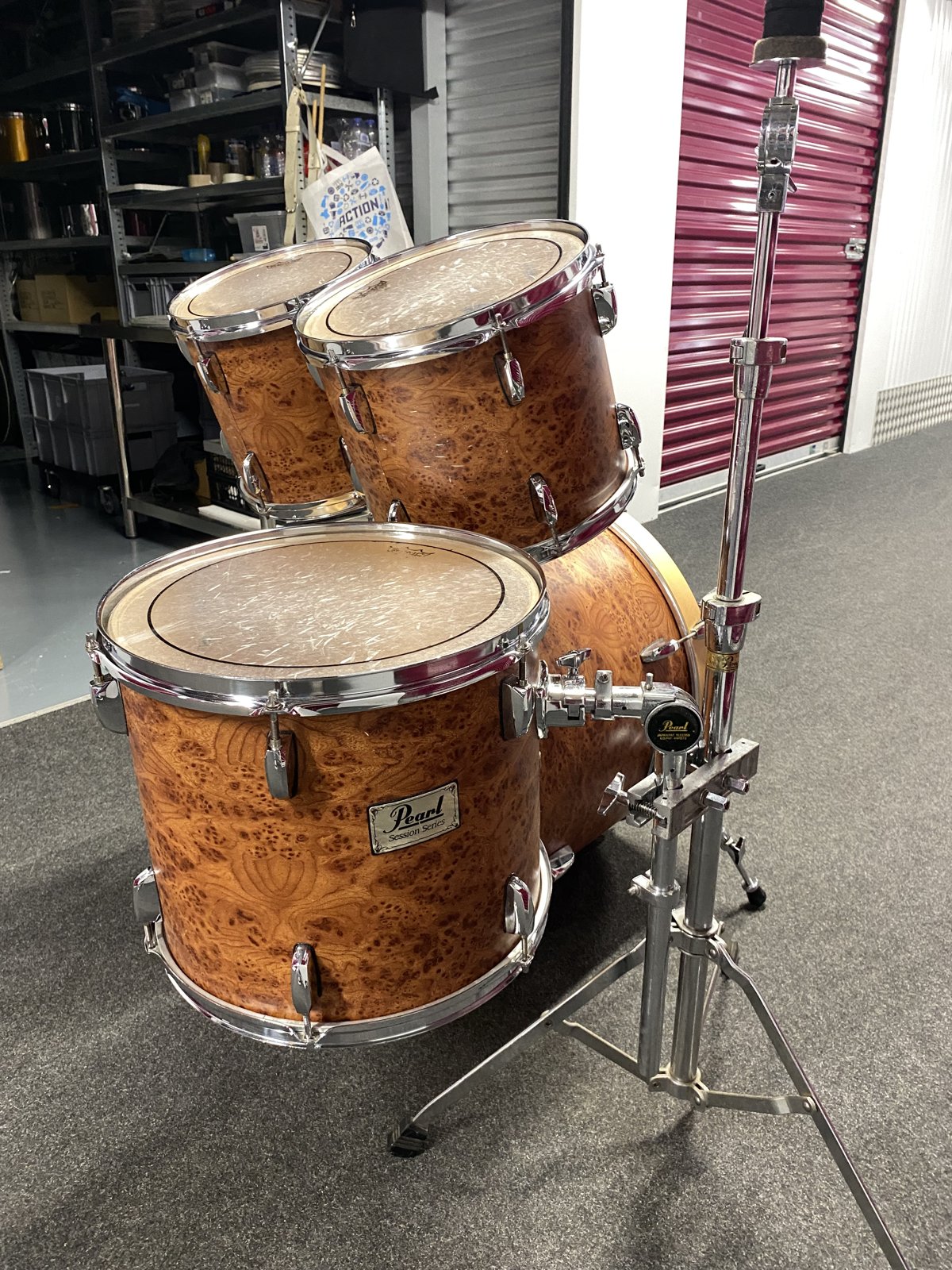 Pearl Session series Shellset 22-12-13-14”  #Dark Burlwood