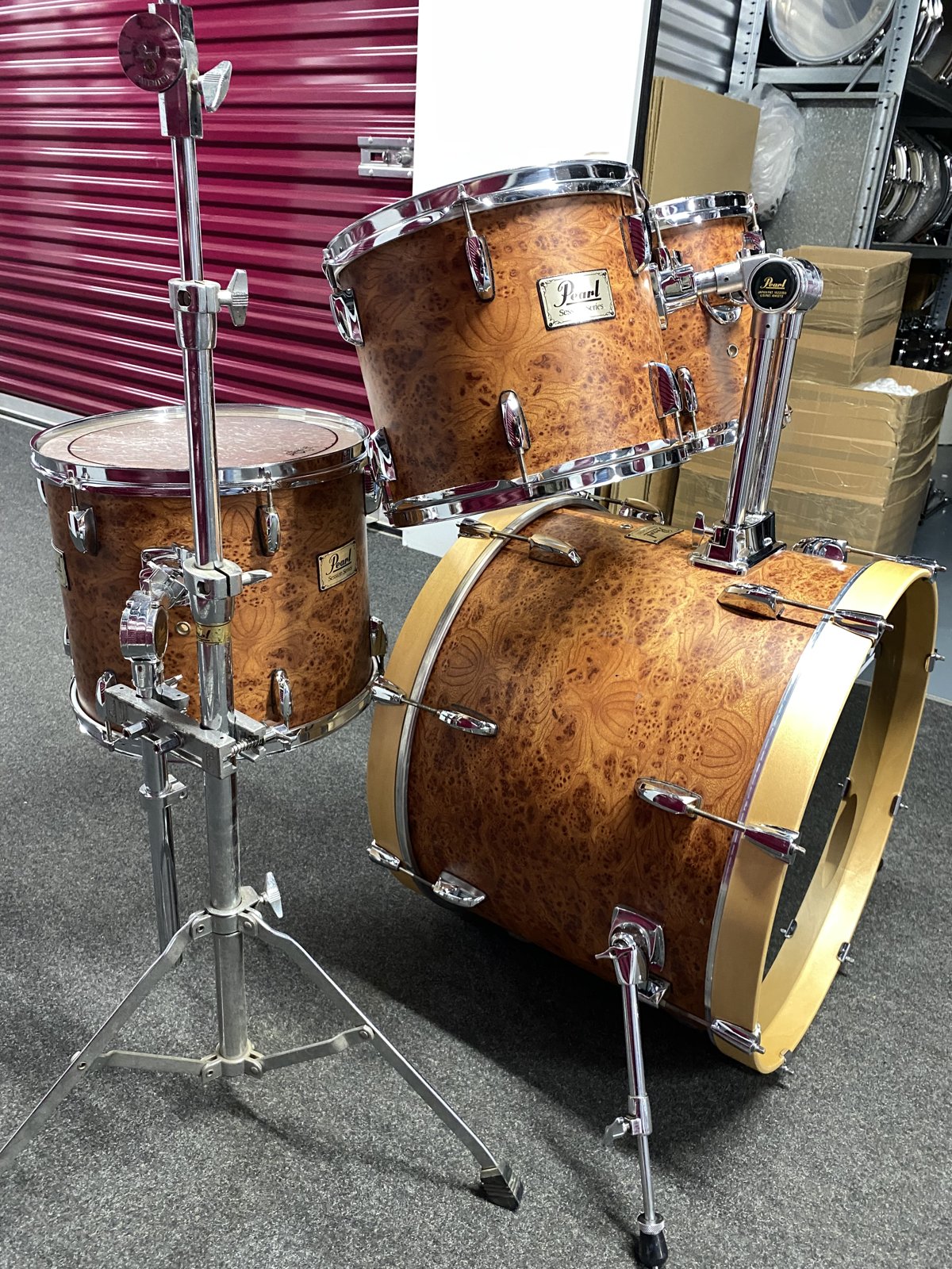 Pearl Session series Shellset 22-12-13-14”  #Light Burlwood