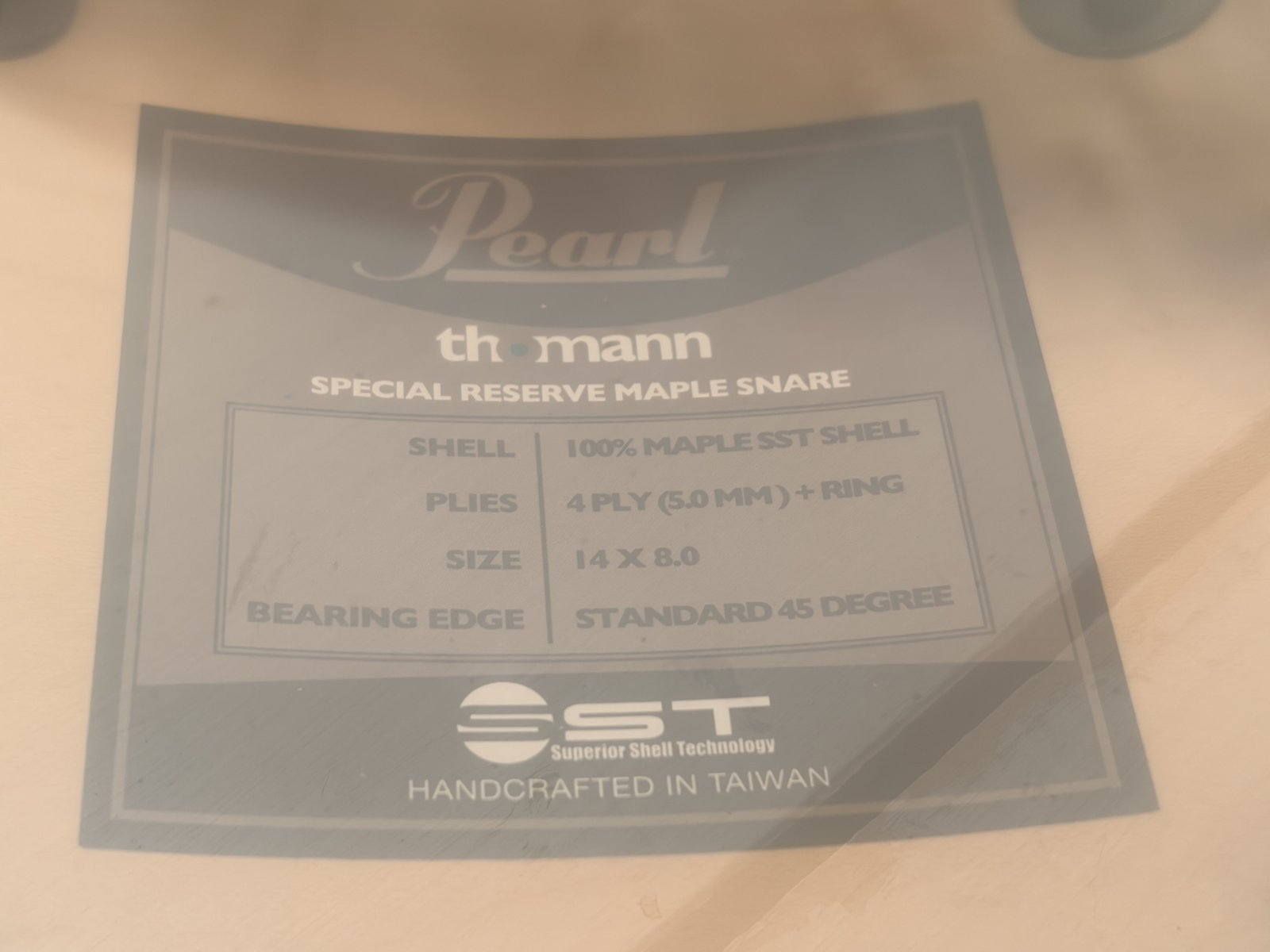 Pearl - Thoman special reserve snare 14x8 inch maple