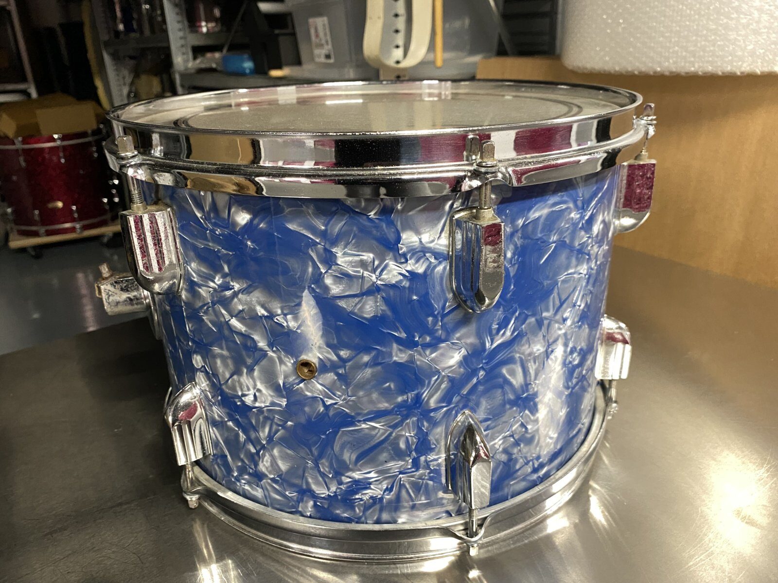 Pearl tom 12x8 inch vintage (70x) Lauan #Blue pearl