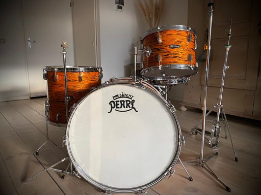 President Phenolic Frontier model in 22,13,16 & 14" steel snare — photo 5