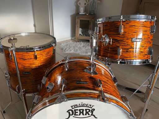 President Phenolic Frontier model in 22,13,16 & 14" steel snare — photo 9